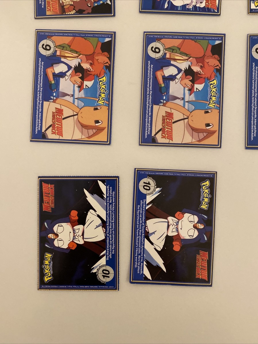 1999 Pokemon The First Movie - Collectible Scene Magazine Cards (22 Cards)  | eBay