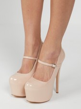 Womens Stiletto Platform High Heels Ladies Ankle Strap Wedding Prom Party Shoes