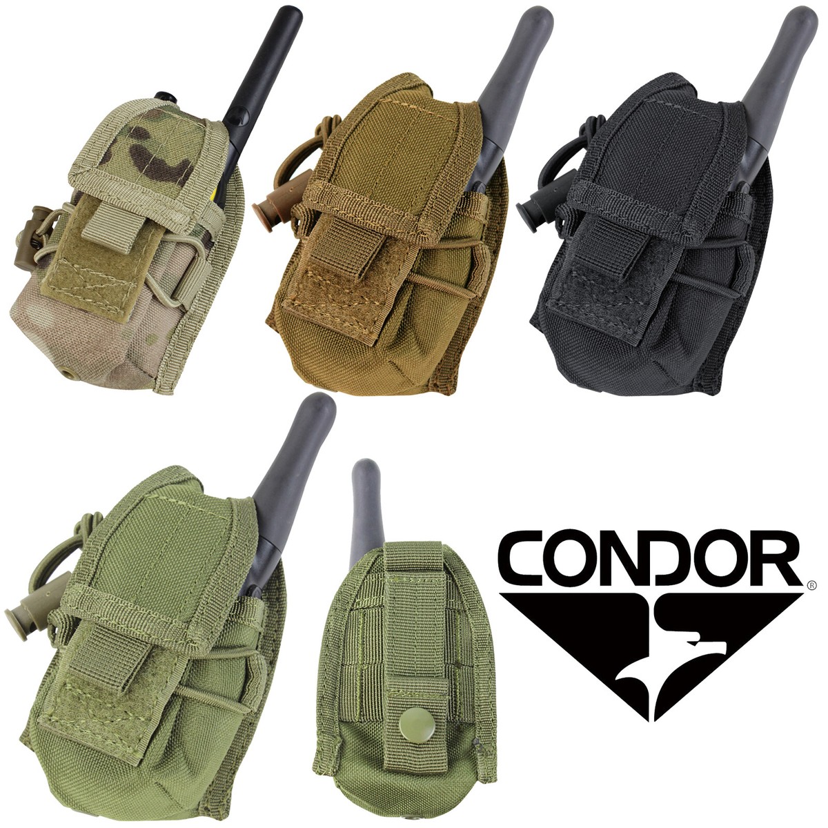 Condor MA56 Tactical MOLLE Belt HHR Hand Held Radio Comms Utility