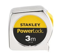 Stanley Bandmaß Powerlock 3 M Kunststoff MaßBand RollmaßBand Messwerkzeug