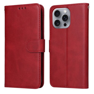 For iPhone 17 16e 15 14 13 12 Pro Max SE 678 Wallet Card Case Leather Flip Cover