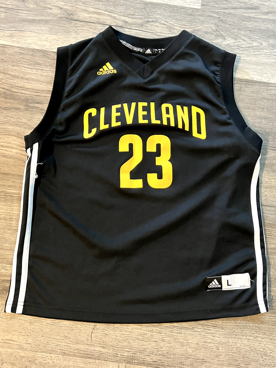 最新入荷 James LeBron NBA Adidas Cleveland #23 Jersey Black Cavaliers タンクトップ