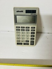 CALCOLATRICE OLIVETTI 200 SOLAR MUTIFUNZIONE VINTAGE FUNZIONANTE