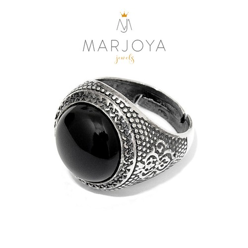 Anello sigillo uomo in argento 925 con onice,giada,corniola e quarzo azzurro - Imagen 20 de 29