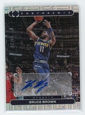 Bruce Brown Auto 2022-23 Panini PhotoGenic /25 Veteran Maze Nuggets