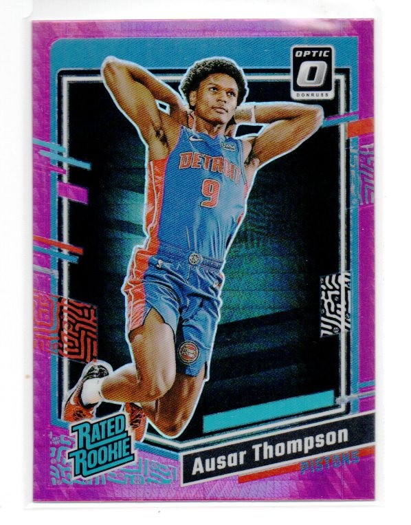 2023-24 Donruss Optic #235 Ausar Thompson Hyper Pink RC