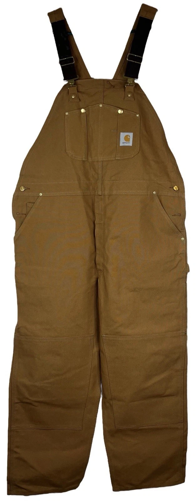 NWT Carhartt Men Duck Unlined Bib Overall Outdoor Workwear Size 46x30 $140