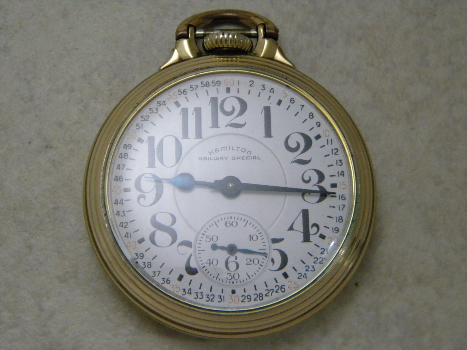 Hamilton- Railway Special-992-21 j – 10K Gold Filled- 1939- Runs