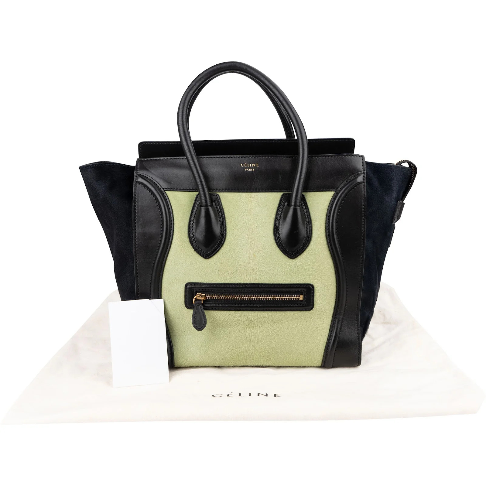 Celine Calf Hair Leather Luggage Handbag Bag image 2