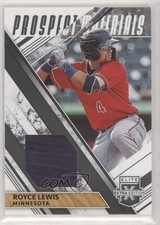 2019 Panini Elite Extra Edition Prospect Materials Black Royce Lewis #PM-RL 00a3