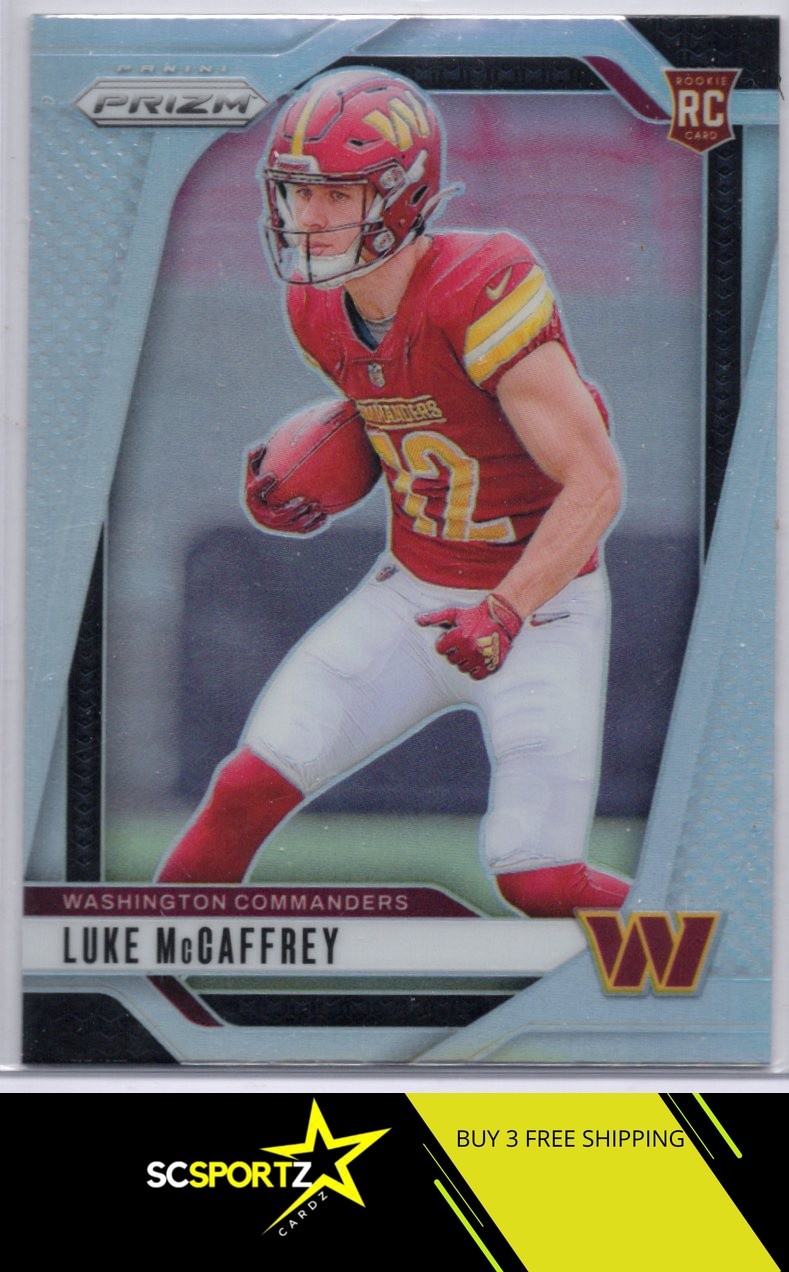 2024 Panini Prizm #367 Luke McCaffrey Rookie Silver XX