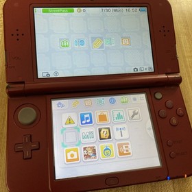 nintendo, new nintendo 3ds xl, metallic red, w/ charger, tested Top IPS