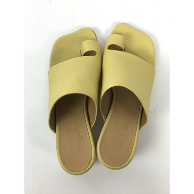 Maison Margiela MM6 Tabi Leather Sandals Size 8 Avant-garde contemporary luxury
