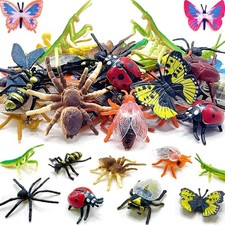 102 Pack Realistic Mini Insect Toys Figures for Kids Fake Plastic Bugs