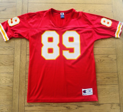 Vintage Kansas City Chiefs Champion Jersey Red #89 Andre Rison NFL Size 40