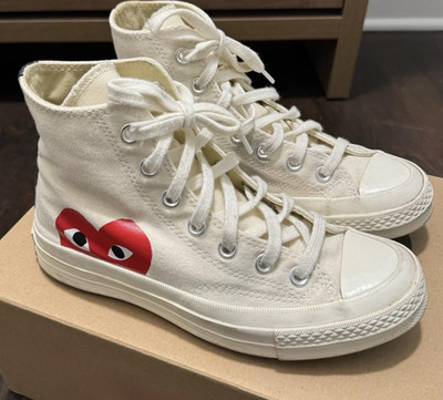 Converse Chuck Taylor Comme Des Garcons Play High Top Canvas Sneakers 