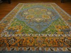 Turkish Oushak Rug, Geometric Multicolored Handmade Bohemian Rug 10x14 Ft — photo 5