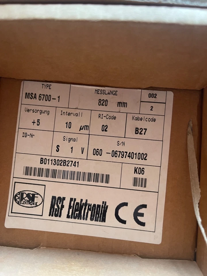 RSF ELEKTRONIK  MSA 6700-1  LÄNGENMESSGERÄT ML 820mm  -/new old Stock - Bild 2 von 4
