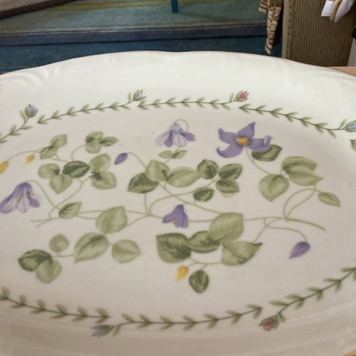 TIENSHAN Klassische PLATTE Weiß & Gold Besetzt mit Floriade Design 13”x 9” - Bild 2 von 7