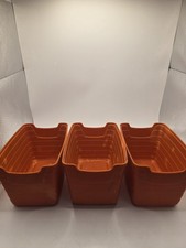 STEP 2 PLAY KITCHEN ORANGE-RED PLASTIC BIN BASKET REPLACEMENT PARTS UTENSILS