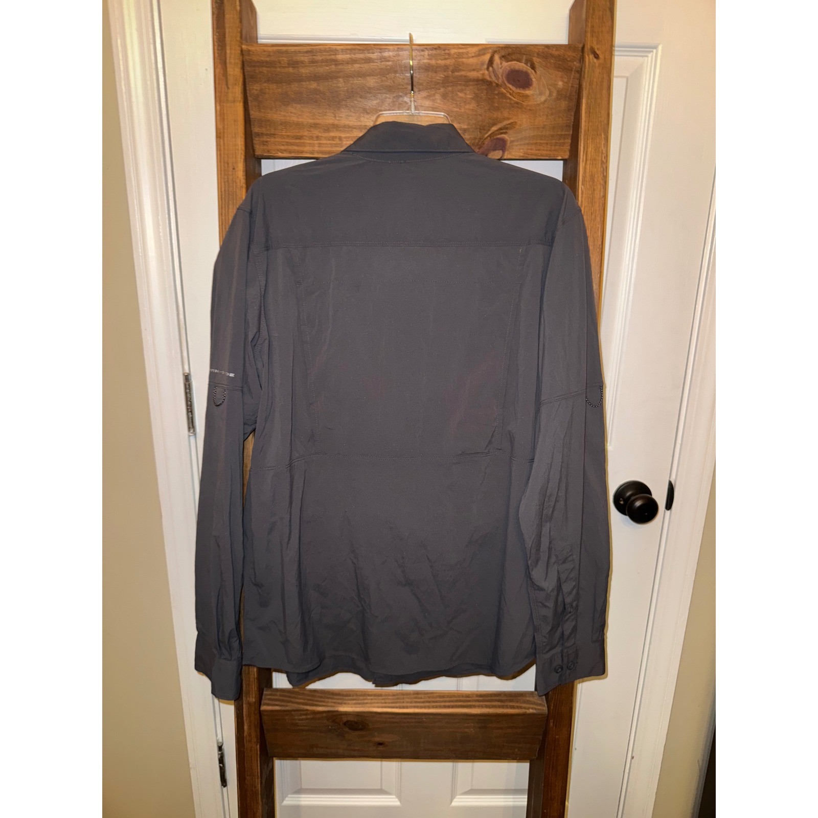 Columbia Newton Ridge Long Sleeve Mens Shirt L G Gray Omni Shade Sun Protection thumbnail 4