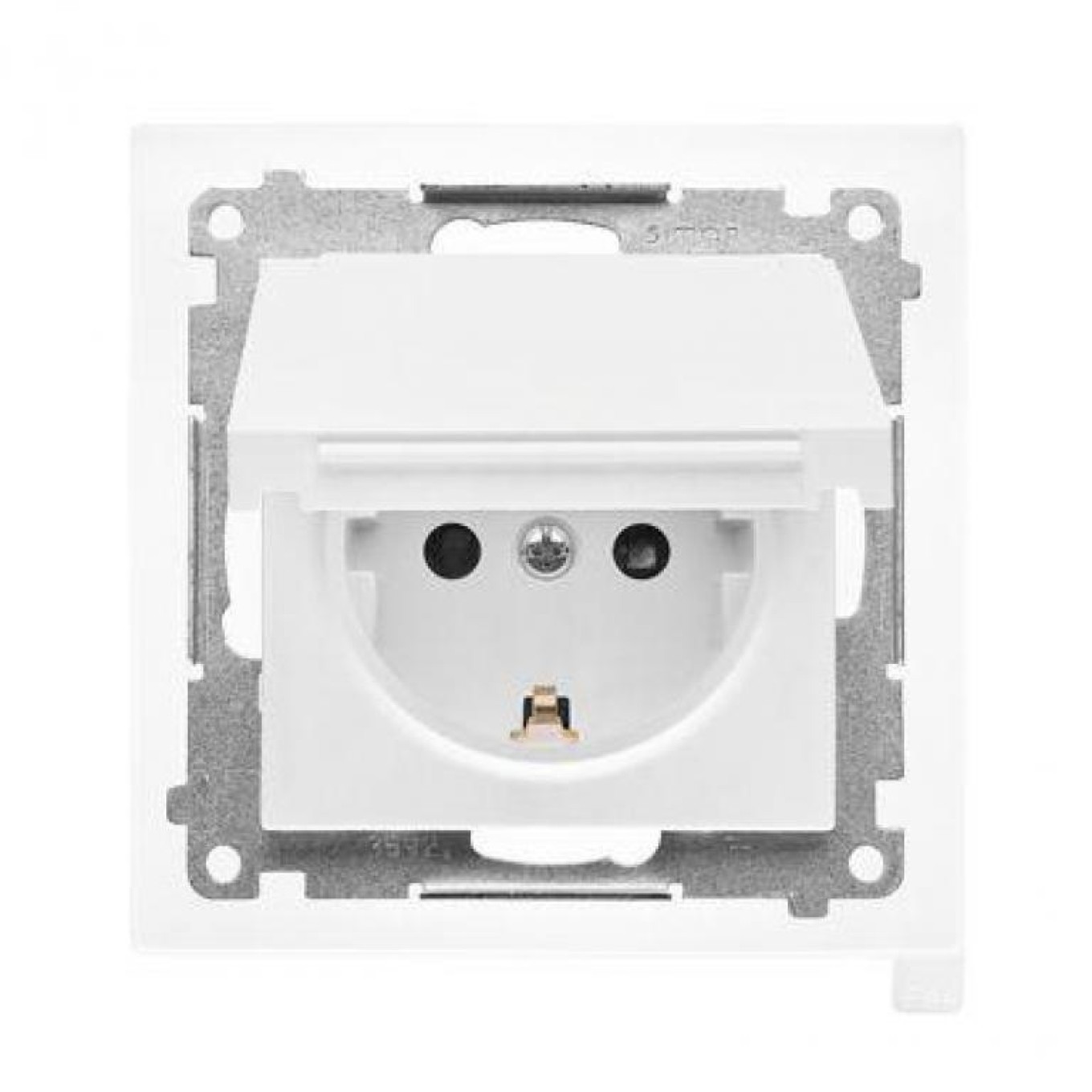 Schuko socket IP44 with covers with Simon 55 TGSZ1BCZ.01/111