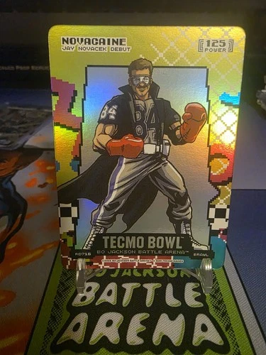 Bo Jackson Battle Arena TECMO BOWL Novacaine aka Jay Navacek 80's Rad Brawl