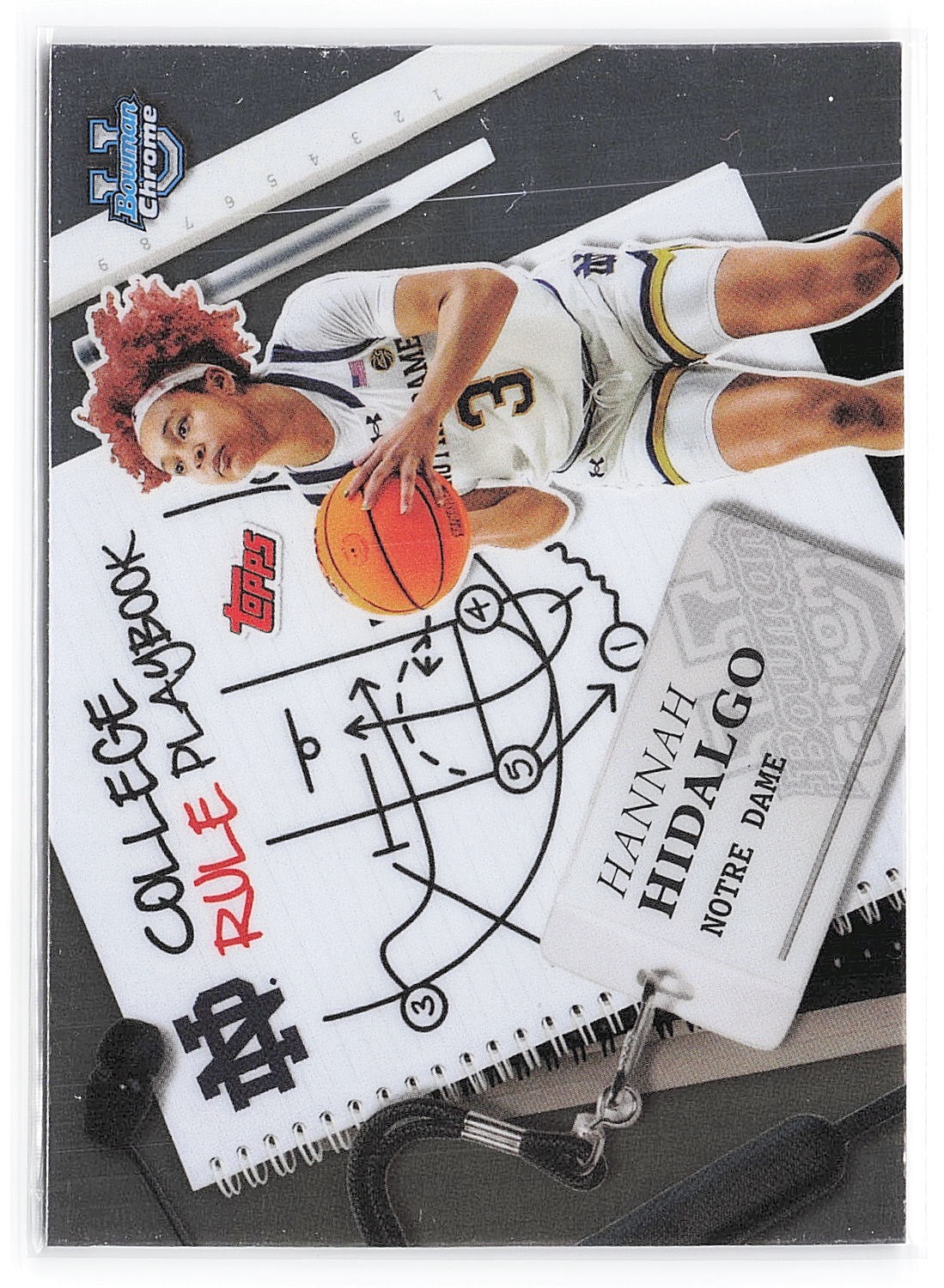 2024-25 Bowman University Chrome #CRP-21 Hannah Hidalgo College Rule Playbook