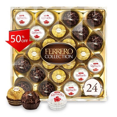 Ferrero Rocher Collection Assorted Candy Chocolates Variety Pack - 9.1oz