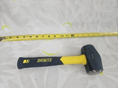 Estwing Sure Strike drilling hammer with a 3-pound forged steel head