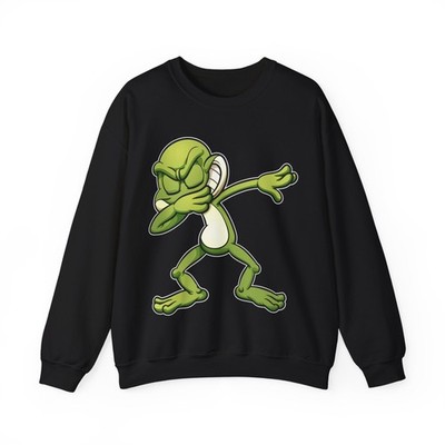 Dabbing Frog Sweatshirt, Amphibians Frogs Lovers Women Men Funny Sweatshirt