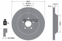 2X Pagid Bremsscheibe InnenbelüFtet Ø345Mm FüR Mercedes-Benz M-Klasse 166 W166