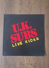 U.K. SUBS Live Kicks JUPITER RECORDS 1980 GERMAN PRESSING VINYL LP 
