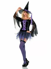 LEG AVENUE RARE 2 PC Midnight Witch Costume Y2K