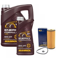MotoröL Set Mannol 5W-40 API SN 6 Liter + ÖLfilter FüR Mercedes A-Klasse W169