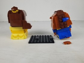 LEGO BRICKHEADZ: Belle (41595) Beast (41596) Incomplete 