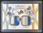 2025 Flawless Jared Goff Amon-Ra St. Brown Dual Diamond Memorabilia Patches #/25
