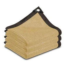 Sun Shade Cloth, Sun Block Cover for Outdoor, Canopy Shade Sail with 4*5 Beige