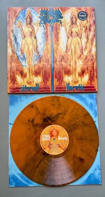 Morbid Angel Heretic Orange Blue Marble Vinyl 2023 Reissue Used Only 300 Made!