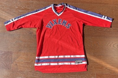 Crooks & Castles The Vixens Hockey Trikot in Rot und Marine Small