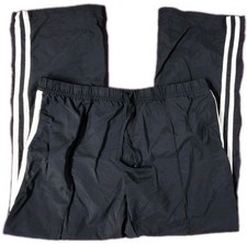 Vtg Womens NIKE Black Vintage Gray Tag Windbreaker Track Pants Sz XL Drawstring