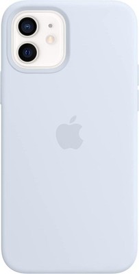 Echtes Apple iPhone 12 / 12 Pro Silikon Case Mit Magsafe   Cloud Blue   Neu