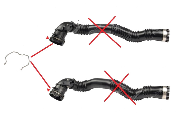 Clamp For Charge Air Hose Turbo Hose For BMW 5 Series F10 F18 F11 F07 520I 528I