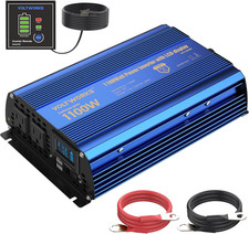 Power Inverter 1100 Watt 12V DC to 110V 120V AC 1000W Inverter with LCD Display