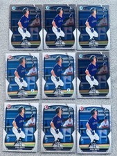 Guardians Rookie Juan Brito 9 Card Lot - 2023 Bowman -Chrome 1st And 1st Edition