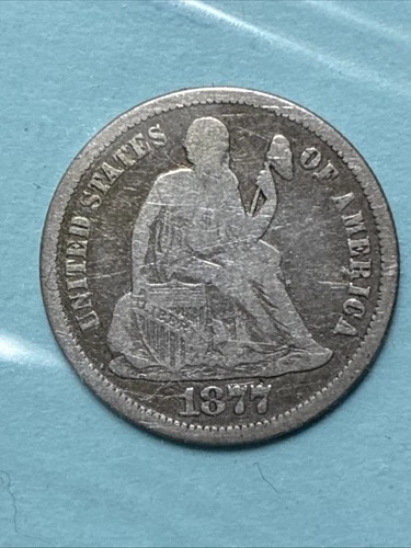 1877-S Seated Liberty Dime — photo from the most recent tracked eBay sale