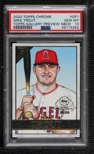2020 Topps Chrome Topps Gallery Preview Mike Trout #GP-1 PSA 10 GEM MT 0i1b