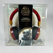 DISNEY Alice Through The Looking Glass Fashion HEADPHONES w/Answer Call Mic.