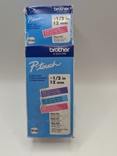 Brother P-Touch Label Tape 12mm 1/2" 3 Pack Pink Blue Purple Btag