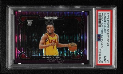 2024 Panini Prizm Draft Picks 31/55 Isaiah Collier #2 PSA 9 MINT Rookie RC 8d2